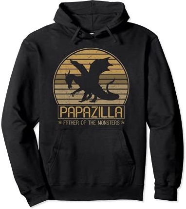 Papazilla Papa Gift Fathers Day Grandpa Gifts for Men Felpa con Cappuccio