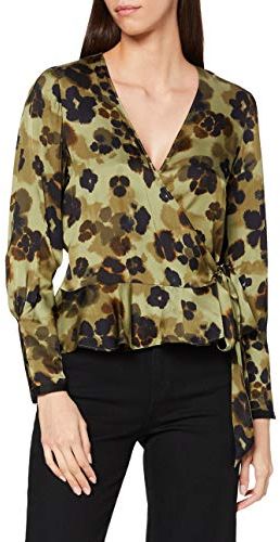 Wrap Over Top in Seasonal Prints Camicetta, 0587 Combo H, S Donna
