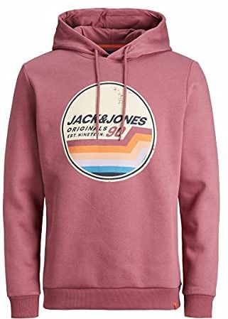 JORTYLERS Sweat Hood STS Felpa con Cappuccio, Hawthorn Rose, XXL Uomo