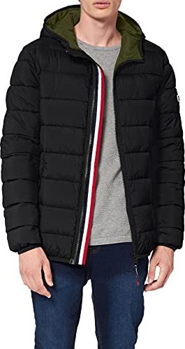 Tjm Essential Padded Hood Jacket Giacca Sportiva, Nero (Black Bbu), Large Uomo