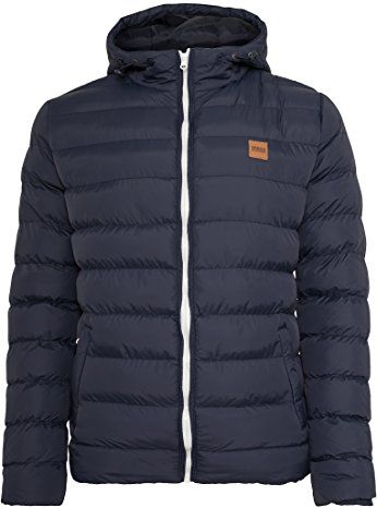 Herren Basic Bubble Jacket Giacca, Azzurro(Navy/White/Navy), 4XL Uomo