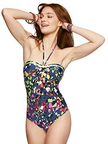 Secrets Beach Costume Intero, Blu Denim, 44 Donna