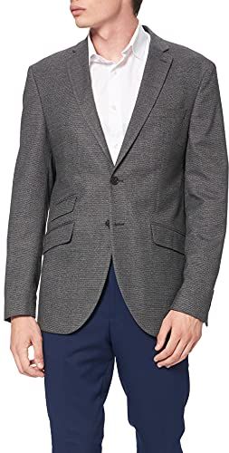 SLHSLIM-NICKLOGAN DKGREY STRU BLZ B Noos Blazer, Grey, 54 Uomo