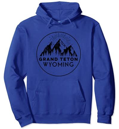 Grand Teton Felpa Uomo Donna | Grand Teton Wyoming Mountain Felpa con Cappuccio