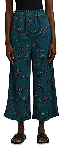 061EE1B310 Pantaloni, 370/Teal Green, Medium Donna