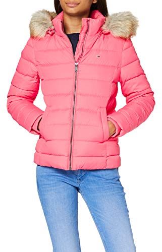 Tjw Basic Hooded Down Jacket Giacca, Rosa (Glamour Pink), S Donna