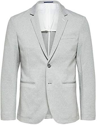 SLHSLIM-Raff BLZ M Noos Blazer, Light Grey Melange, 54 Uomo