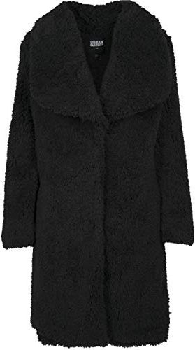 Ladies Soft Sherpa Coat Parka Uomo, Nero (Black 00007), XX-Large Donna