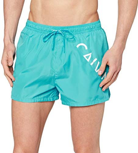 Short Drawstring Costume a Boxer, Scuba Blue, Small Uomo