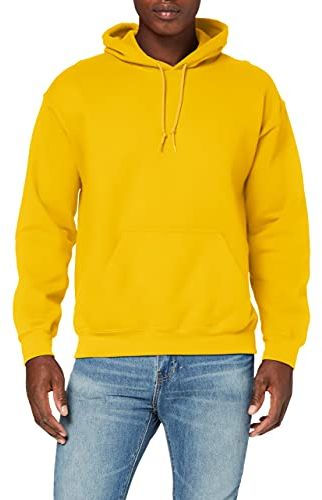 Heavyweight Hooded Sweatshirt Felpa, Oro, M Uomo