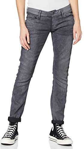 3301 Low Waist Skinny Jeans, Grigio (Dk Aged Cobler 7863-3143), 24W / 30L Donna
