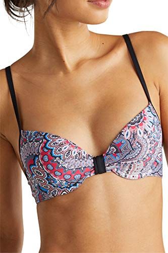 Maldives Beach Pad.Bra MF Reggiseno Bikini, Nero (Black 001), 3C (Taglia Unica: 38 C) Donna