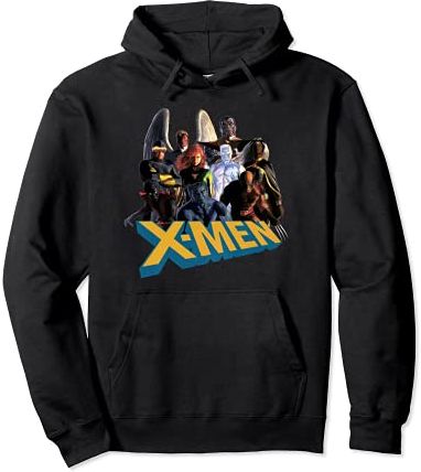 X-Men Mutant Super Heroes Hooded Sweatshirt Felpa con Cappuccio