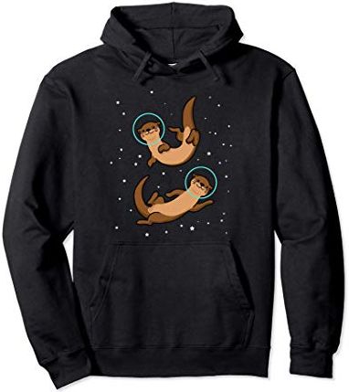 Otter Astronaut Felpa con cappuccio da donna Otter Gift Felpa con Cappuccio