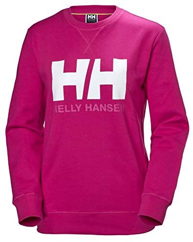 W HH Logo Crew Sweat Felpa, Rosa (Rosa 181), Medium Donna