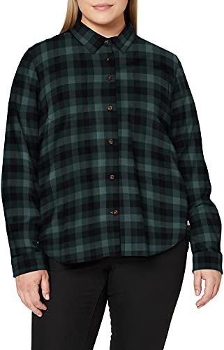 Rugged Flex Hamilton Shirt (Regular And Plus Sizes) Camicia Button Down, Verde balsamo, S Donna
