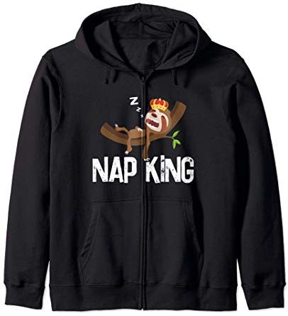 Sloth Lovers - Nap King Funny Animal Lovers Felpa con Cappuccio