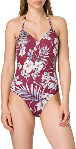 Swimwear Padded Swimsuit Tropical Garden Bikini, Stampa Floreale, XL Donna