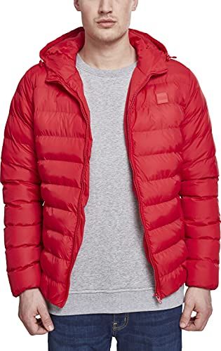 Herren Basic Bubble Jacket Giacca, Uomo, XL, Rosso (Fire Red)