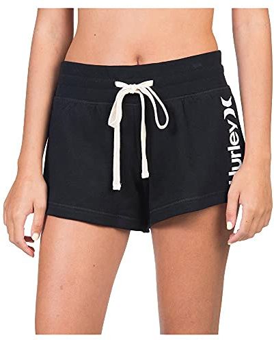 W O&O Fleece Short Shorts, Black, S Womens