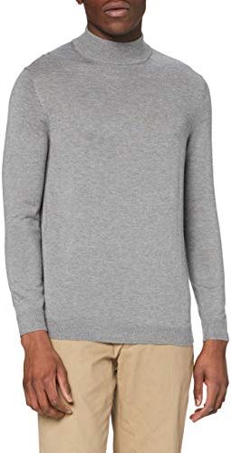 Marchio Amazon - find. - Turtle Neck, Pullover Uomo, Grigio (Charcoal Marl Charcoal Marl), XXL, Label: XXL