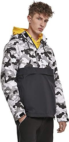 Mix Pull Over Jacket Giacca, Multicolore (Black/Snow Camo 02273), X-Large Uomo