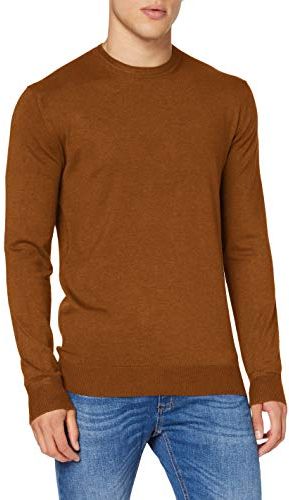 Classic Crewneck Pull Pullover Sweater, Teddy Melange 3866, XL Uomo