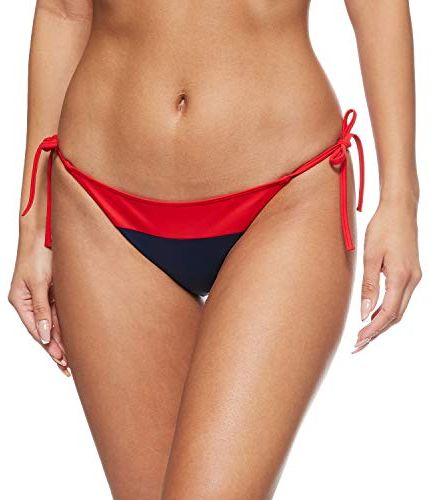 Cheeky String Side Tie Bikini Reggiseno, Rosso (Red Glare 105-670), M Donna