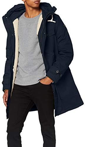 Classic Padded Organic Cotton Parka Jacket Uomo, Arctic Teal 3856, XL