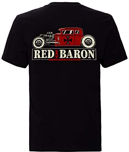 Red Baron T-Shirt, Nero, XXL Uomo