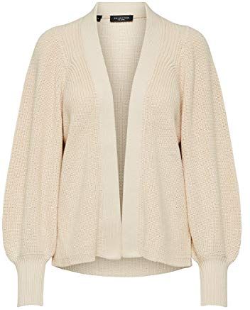 SLFEMMY LS Knit Cardigan Noos Maglione, Sandshell, L Regular Donna