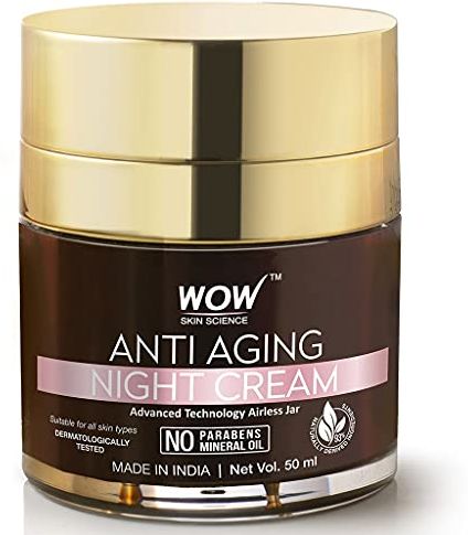 WOW Anti Aging No Parabens & Mineral Oil Night Cream 50ml