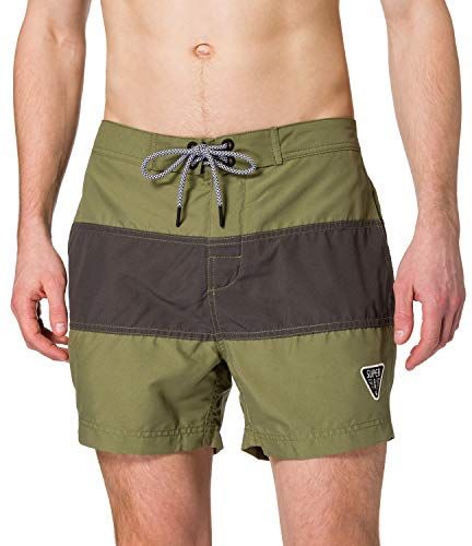 Surf Retro Boardshort Pantaloncini da tavola, Capulet Olive, 2XL Uomo