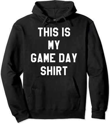 This is My Game Day Shirt,Men Game Day Sweatshirts Women Felpa con Cappuccio