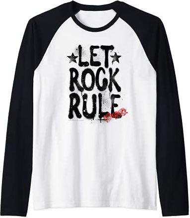 Let Rock Rule Maglia con Maniche Raglan