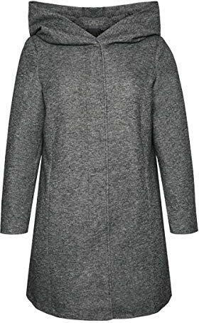 VMVERODONA LS Jacket GA Curve Giacca, Grigio Scuro mélange, 5XL Donna