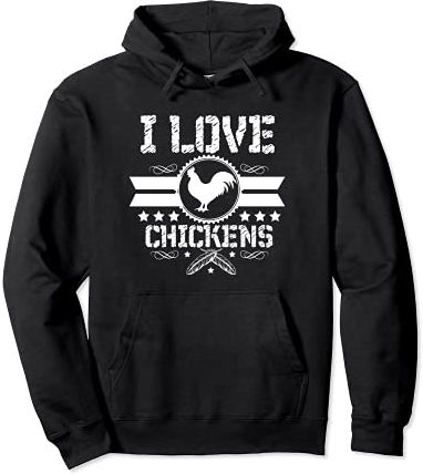 Funny Chicken Lover Felpa con Cappuccio