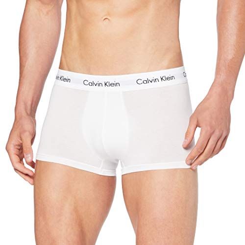 Low Rise Trunk 3pk Boxer, Bianco (100 White), XS (Pacco da 3) Uomo