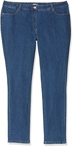 Pantalon Perfect Fit coupe slim, Jeans slim fit Donna, Blu (Denim Stone), 44 (Talla produttore: 44)