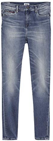 Tommy Hilfiger Donna, Jeans straight, Nora Mid Rise Skinny Ankle Qnscl, Blu (Denim A), W24 / L30