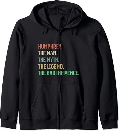 Humphrey Uomo Mito Leggenda Bad Influence Divertente Personalizzato Felpa con Cappuccio