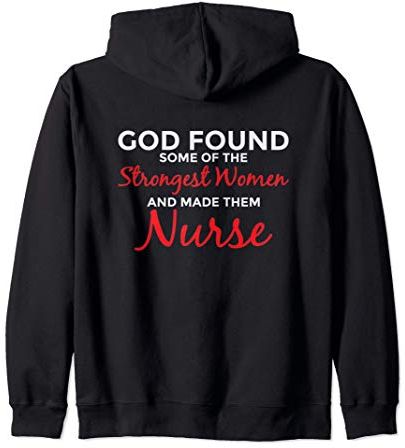 Dio ha Fatto Delle Donne più forti Un'infermiera Felpa con Cappuccio