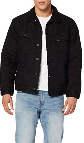 Sherpa Jacket Giacca, Nero (Black Rinse 47), S Uomo