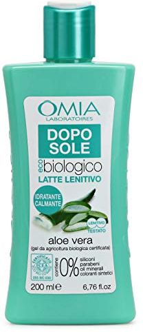 Doposole Latte Lenitivo con Gel di Aloe Barbadensis Miller, Dona Sollievo e Freschezza, Effetto Idratante, con Olio di Argan, di Macadamia e Burro di Karité, Dermatologicamente Testato, 200 ml