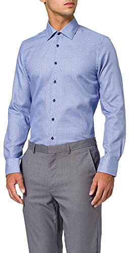 Hemd City Camicia, Blu (Blue 62), Dim. Collo: 40 (Taglia Produttore: 040) Uomo