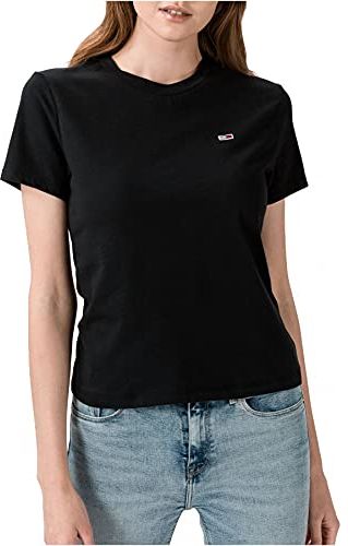 Tommy Jeans Tjw Classics Tee MagIietta, Nero (Tommy Black 078), XS Donna