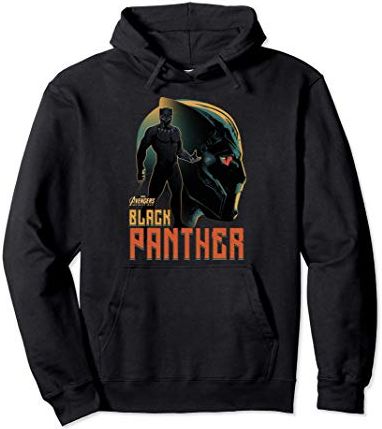 Infinity War Black Panther Profile Felpa con Cappuccio
