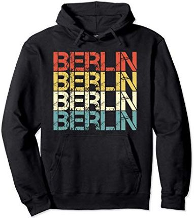 Retro Distressed Germany - Vintage Berlin Deutschland Felpa con Cappuccio