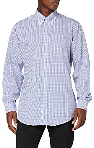 Camicia Regent Manica Lunga, Blu (Blue 400), Medium (Taglia Produttore:15H 34) Uomo