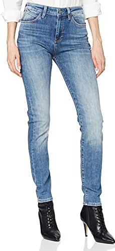 Lucy Jeans Skinny, Blu (Indigo Brushed Embelished 29957), 27W / 28L Donna